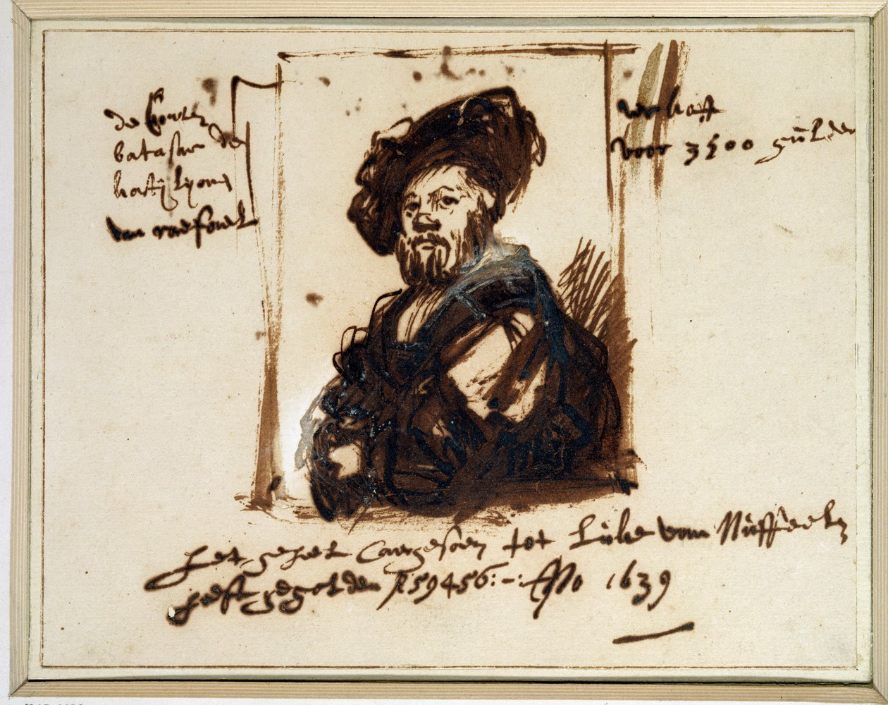 Portret Baltazara Castiglione autorstwa Rembrandt van Rijn
