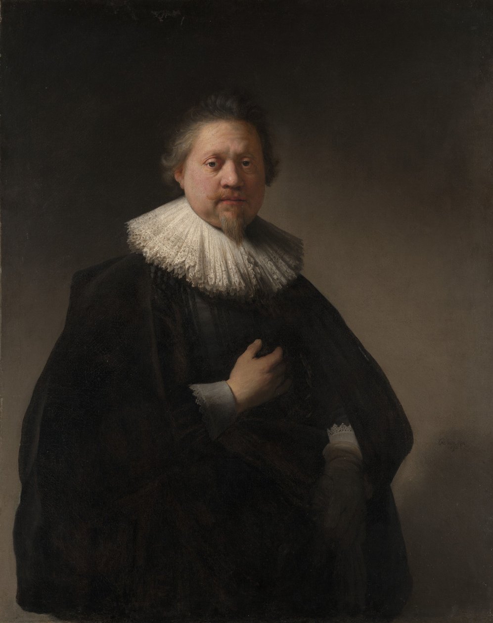 Portret mężczyzny, prawdopodobnie członka rodziny Van Beresteyn autorstwa Rembrandt van Rijn