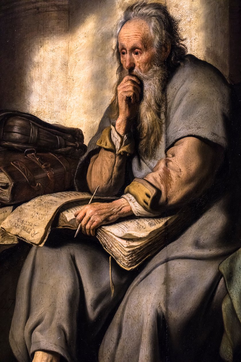 Święty Paweł w więzieniu autorstwa Rembrandt Harmensz. van Rijn
