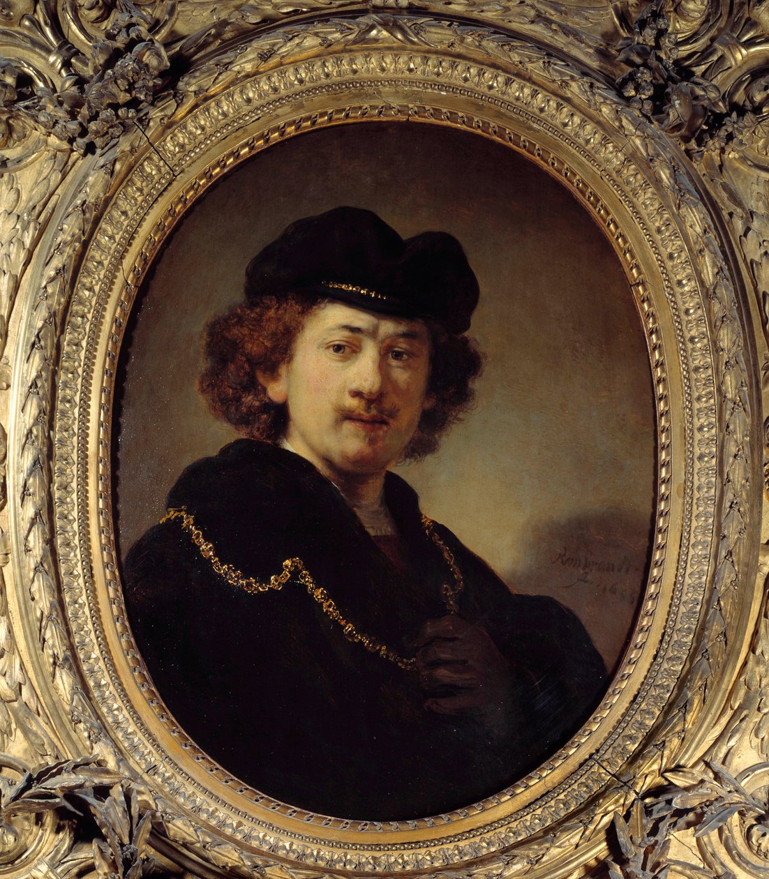 Autoportret a la toque et a la chaine d