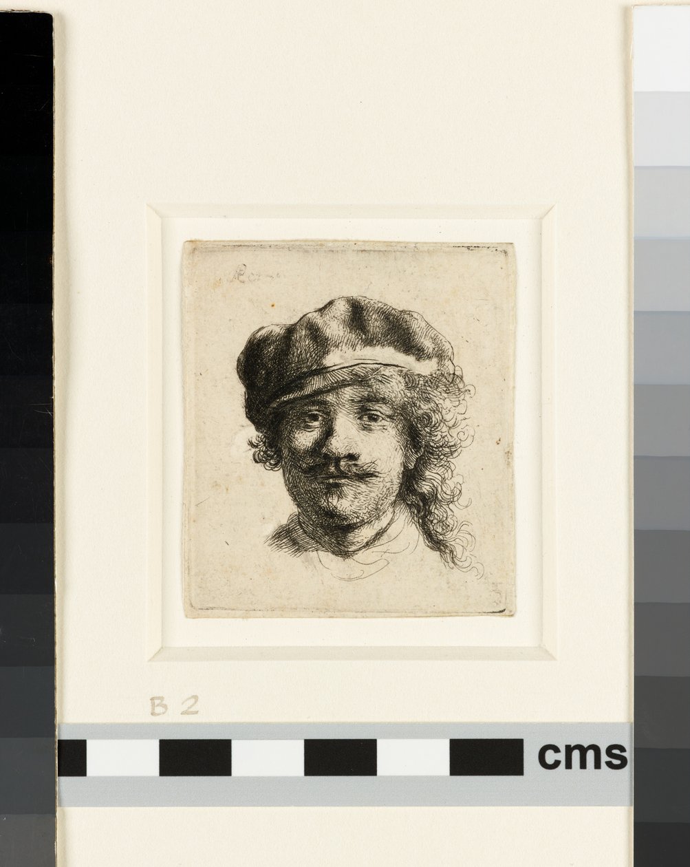 Autoportret w miękkiej czapce, ok. 1634 (akwaforta) autorstwa Rembrandt van Rijn