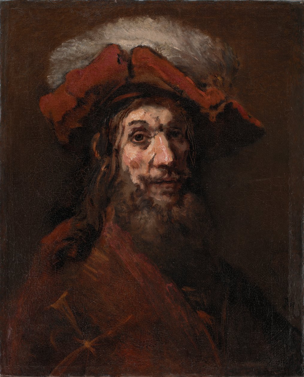 Szkic do Rycerza z sokołem, znanego jako „Krzyżowiec” autorstwa Rembrandt van Rijn