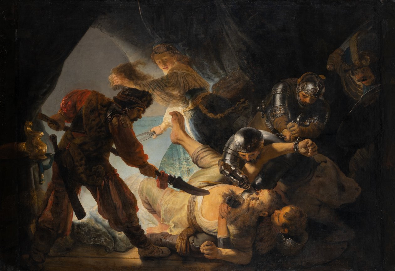 Oślepienie Samsona autorstwa Rembrandt Harmensz. van Rijn