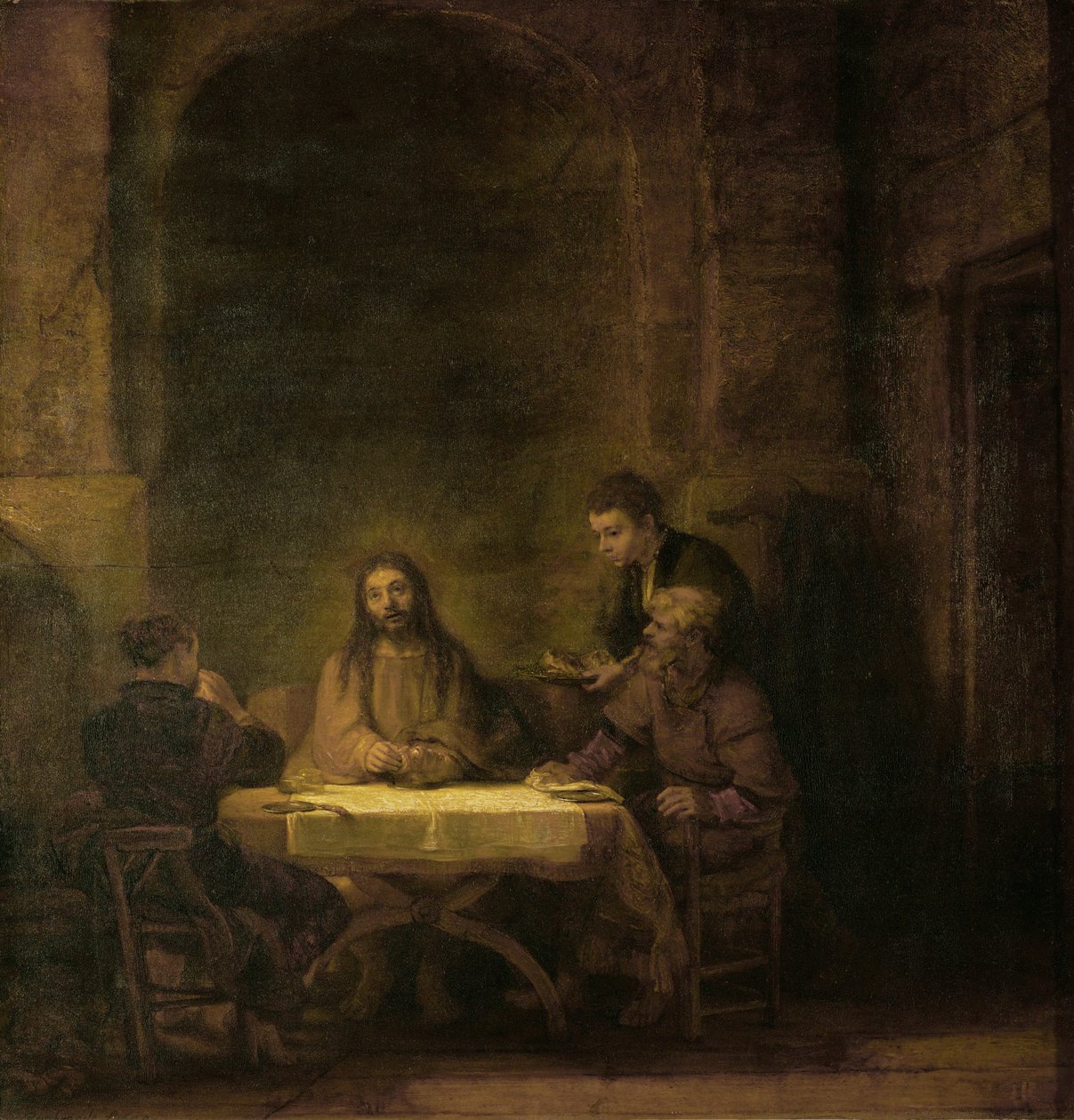 Uczniowie w Emaus ... autorstwa Rembrandt Harmensz. van Rijn