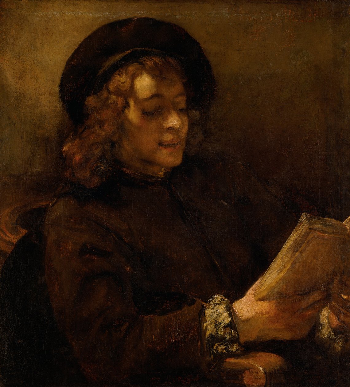 Czytanie Tytusa autorstwa Rembrandt van Rijn