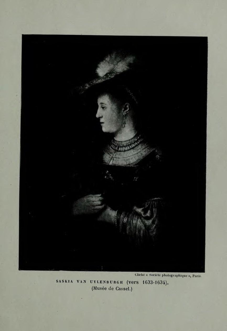 Saskia w czerwonym kapeluszu autorstwa Rembrandt van Rijn