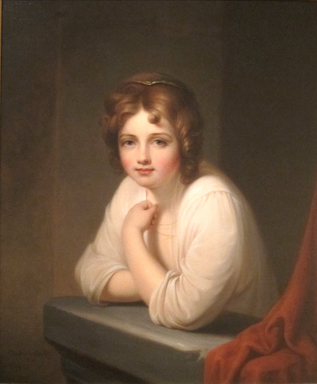 Dziewczyna w oknie (Rosalba Peale) autorstwa Rembrandt Peale