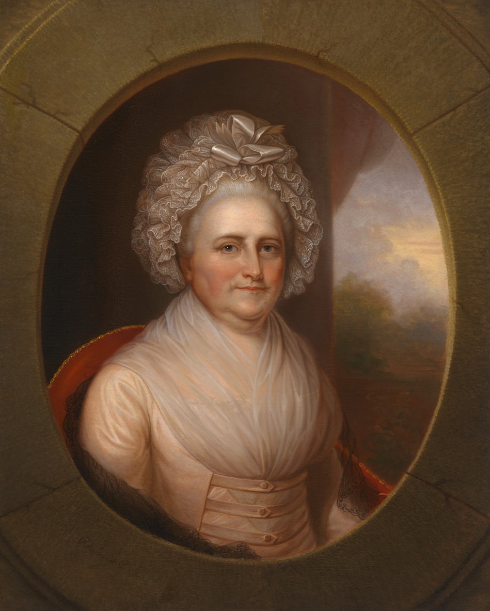 Martha Washington autorstwa Rembrandt Peale