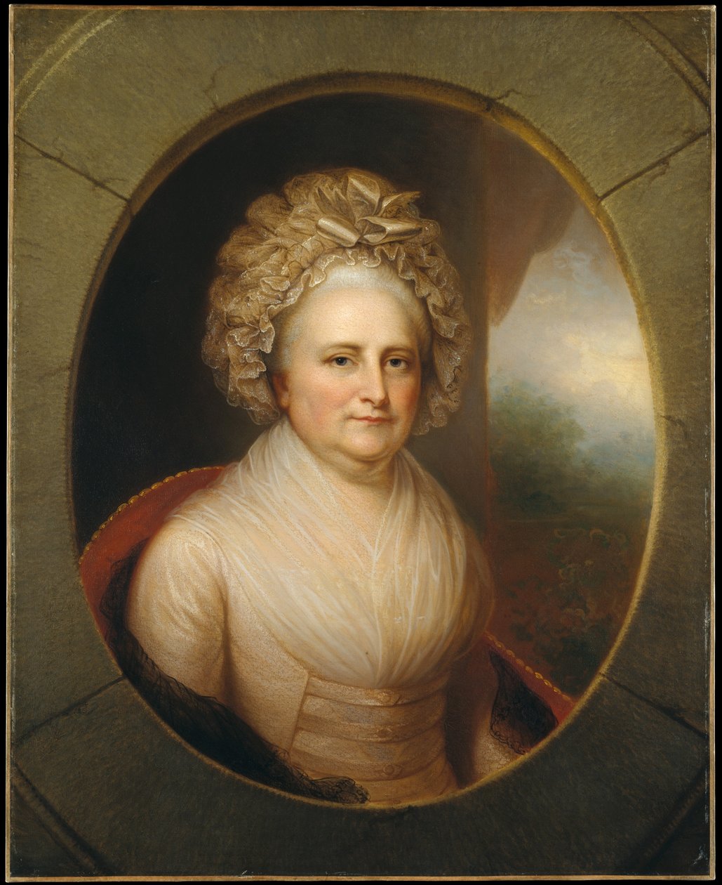 Martha Washington autorstwa Rembrandt Peale