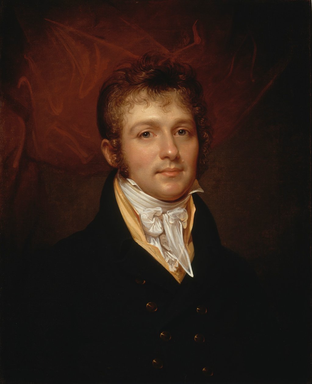 Portret Edwarda Shippena Burda z Filadelfii autorstwa Rembrandt Peale
