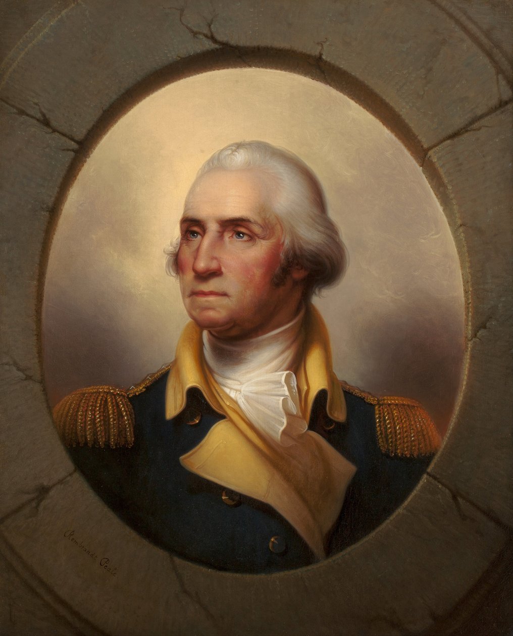 Portret Jerzego Waszyngtona (1732-1799), autorstwa Peale