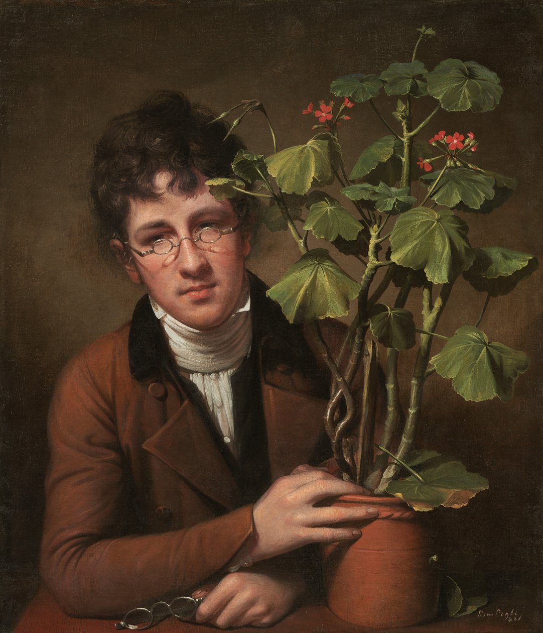 Rubens Peale z Geranium autorstwa Rembrandt Peale