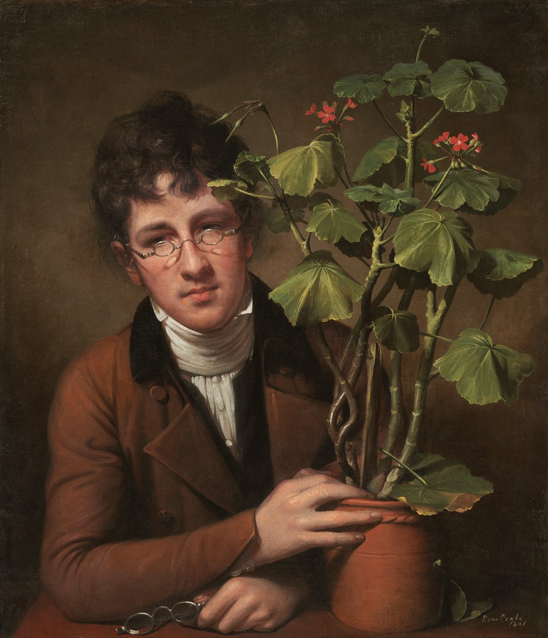 Rubens Peale z Geranium autorstwa Rembrandt Peale