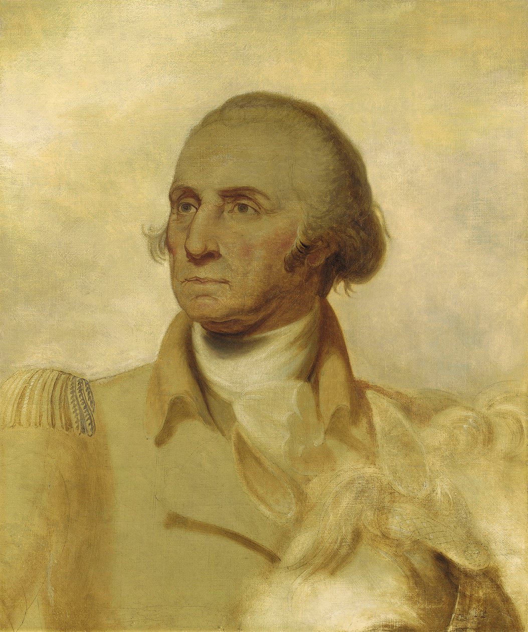 Szkic do portretu Jerzego Waszyngtona autorstwa Rembrandt Peale