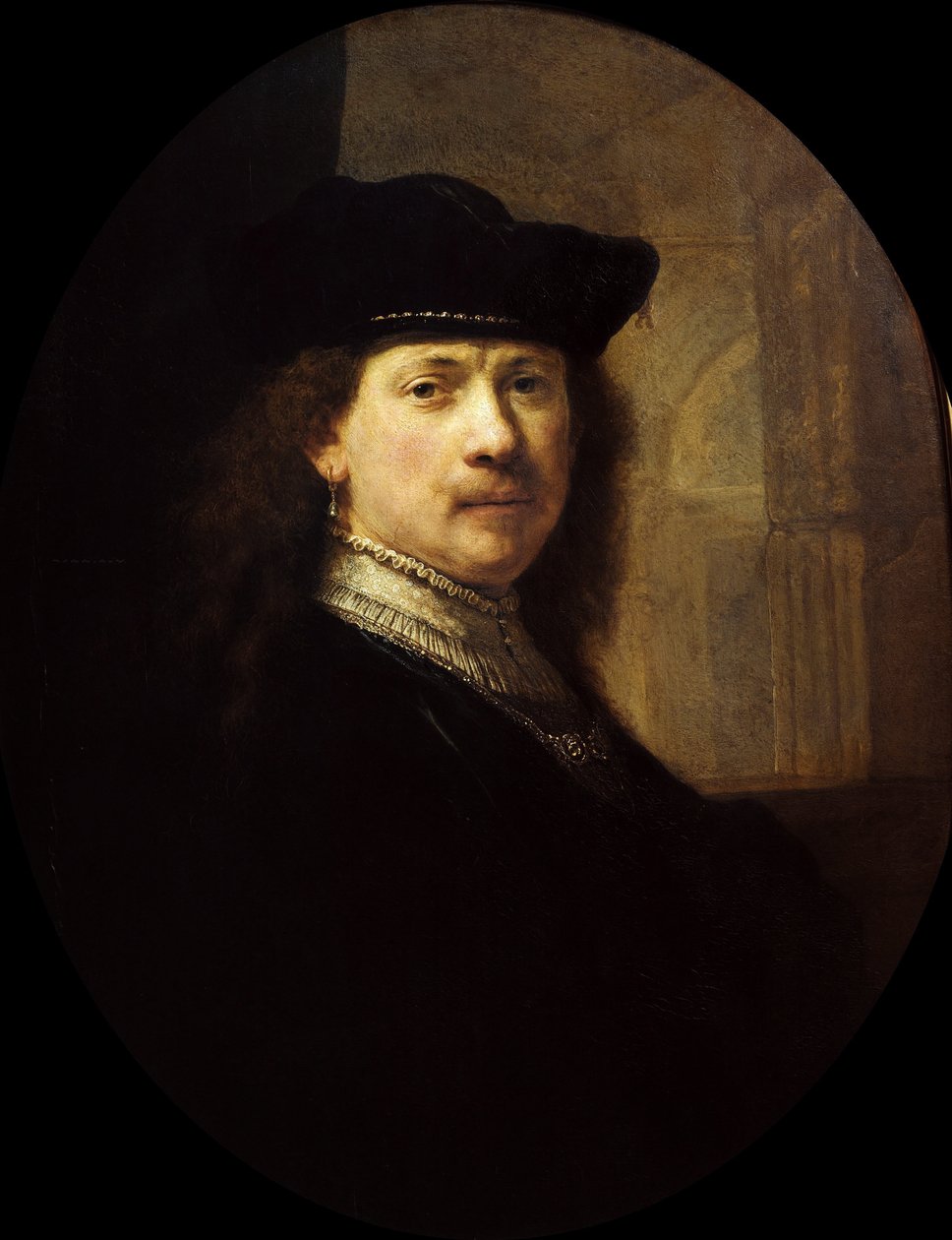 Autoportret na tle architektonicznym, ok. 1639. autorstwa Rembrandt van Rhijn,