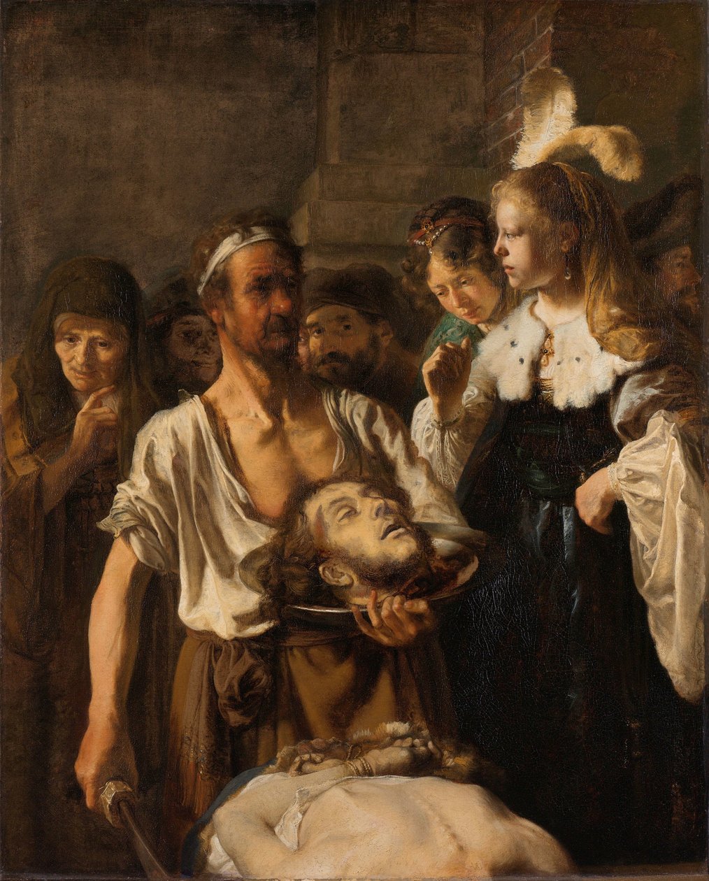 Salome przyjmuje głowę Jana Chrzciciela autorstwa Rembrandt van Rijn (circle of)