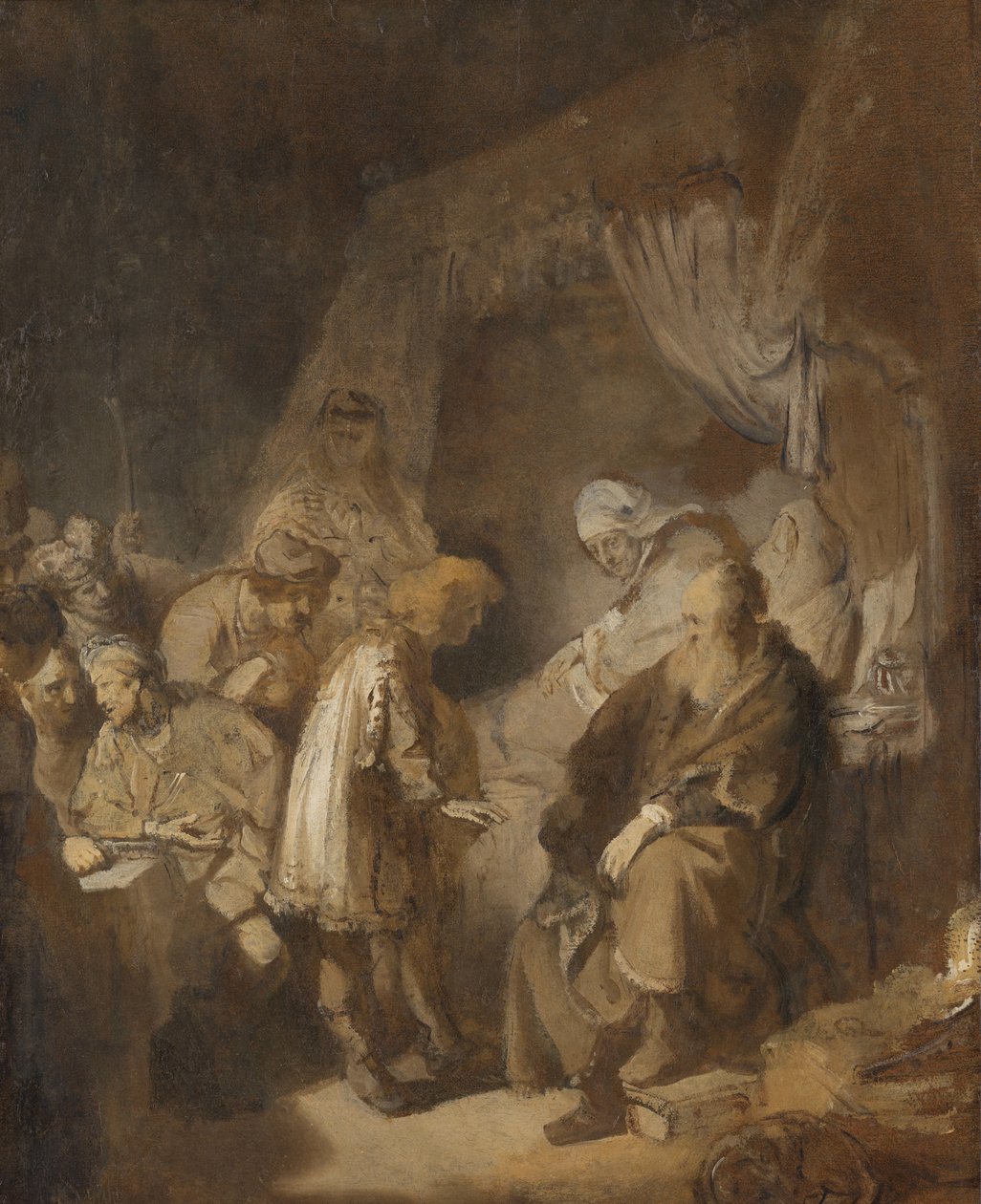 Józef opowiada swoje sny autorstwa Rembrandt van Rijn (signed by artist)