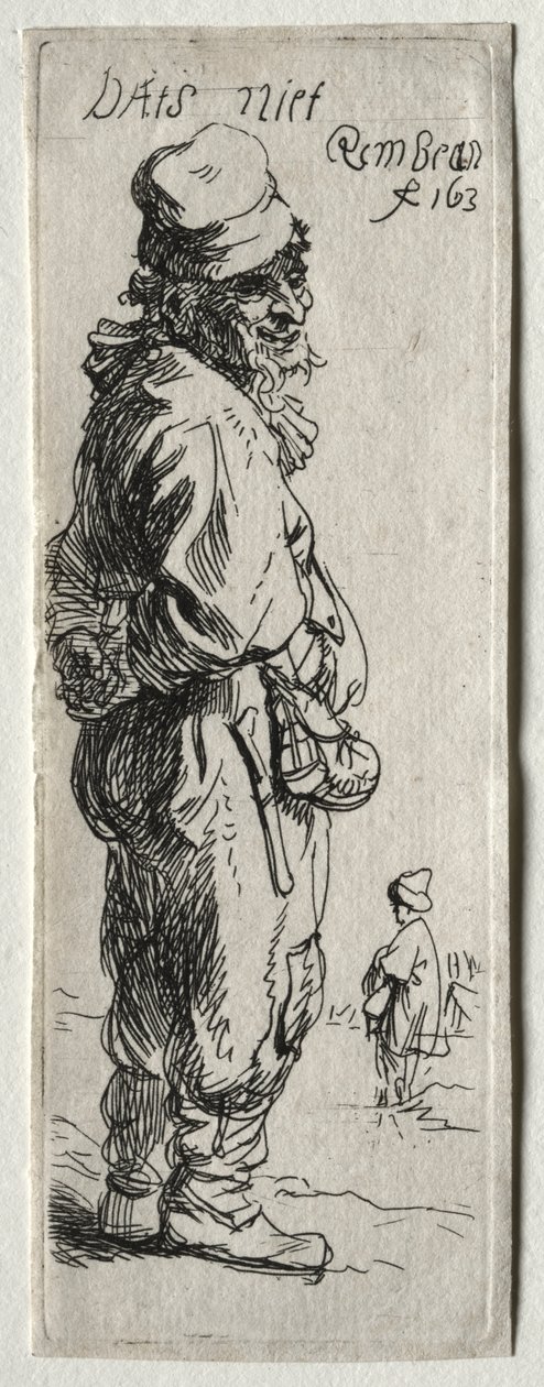 Chłop Odpowiadający: „to nic” autorstwa Rembrandt van Rijn