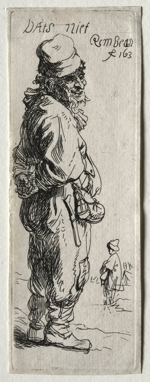 Chłop Odpowiadający: to nic, prawdopodobnie 1634. autorstwa Rembrandt van Rijn