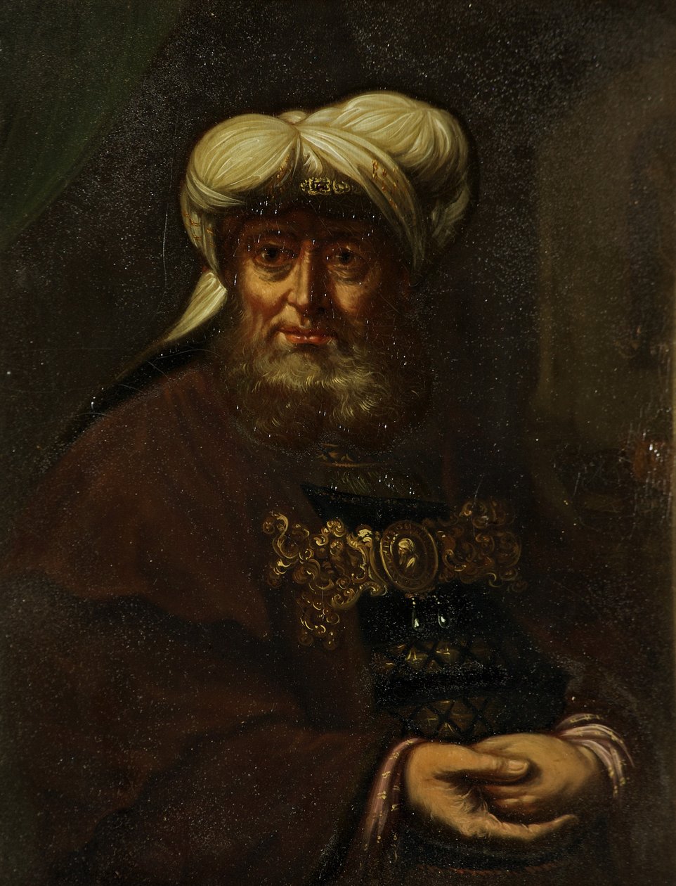 Rabin (król Ozjasz dotknięty trądem), ok. 1764-85 autorstwa Rembrandt van Rijn