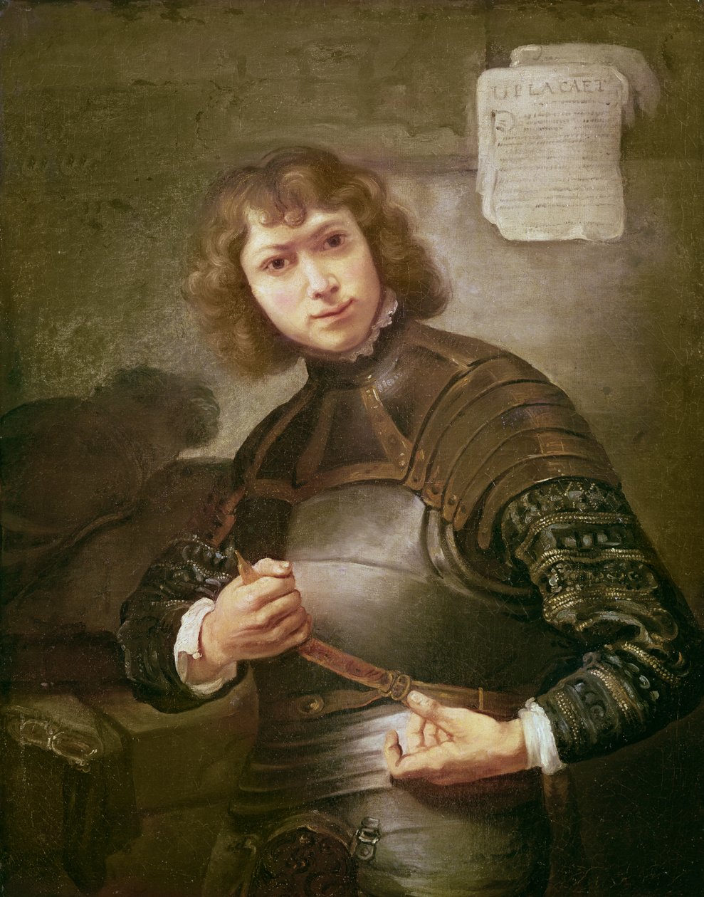 Młody człowiek w zbroi autorstwa Rembrandt van Rijn