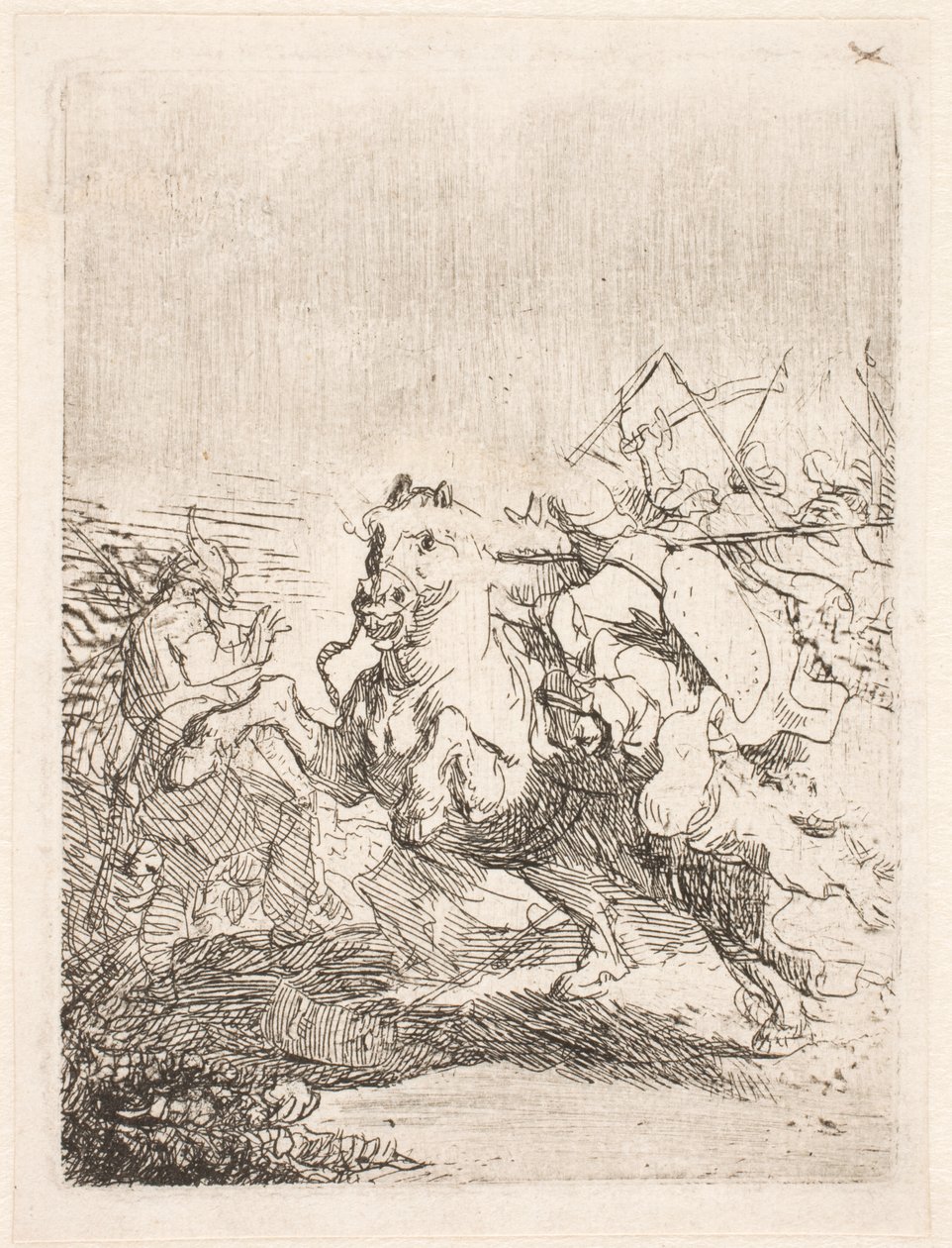 Bitwa kawalerii autorstwa Rembrandt van Rijn