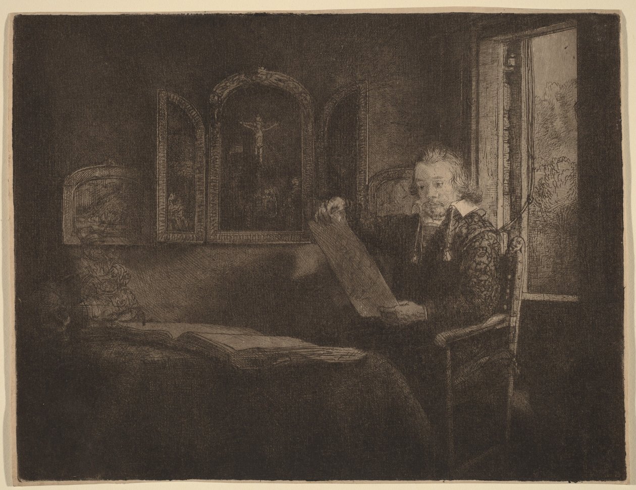 Abraham Francen autorstwa Rembrandt van Rijn