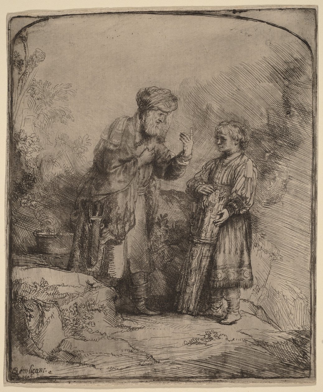 Abraham i Izaak autorstwa Rembrandt van Rijn