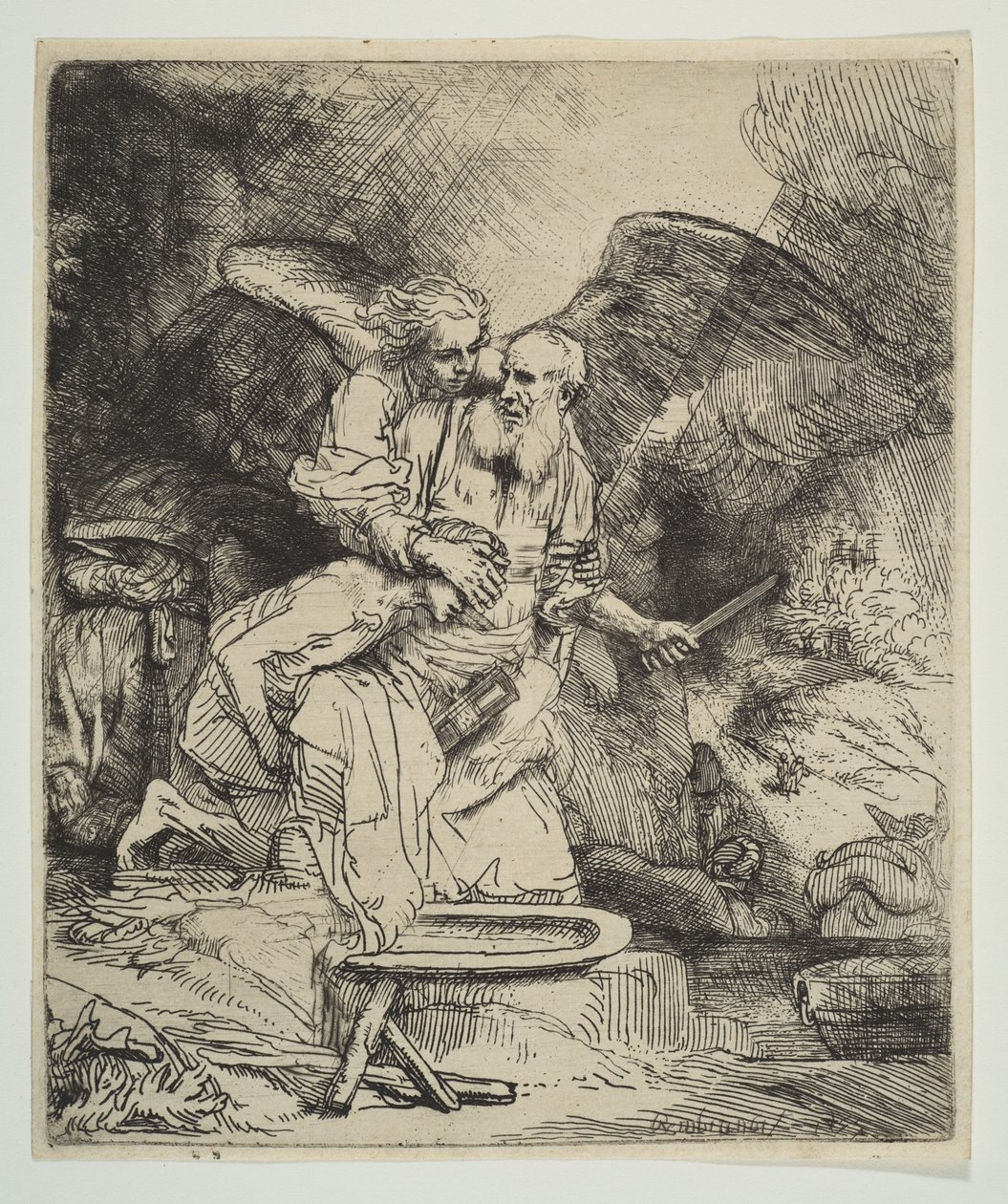 Ofiara Abrahama, 1655. autorstwa Rembrandt van Rijn