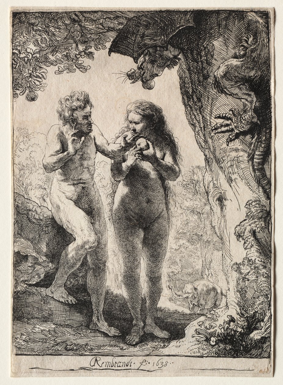 Adam i Ewa autorstwa Rembrandt van Rijn