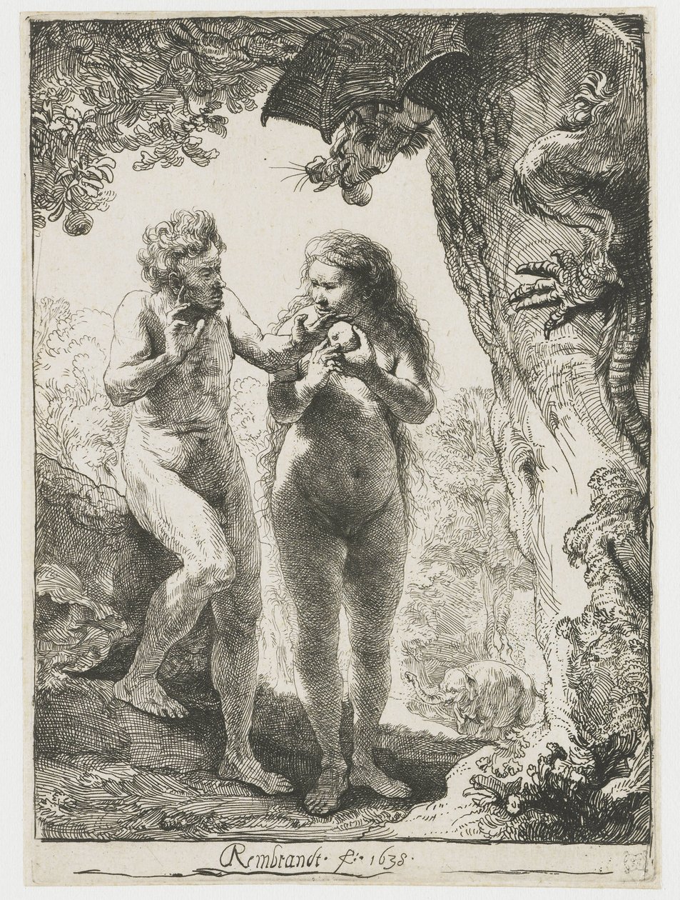 Adam i Ewa autorstwa Rembrandt van Rijn