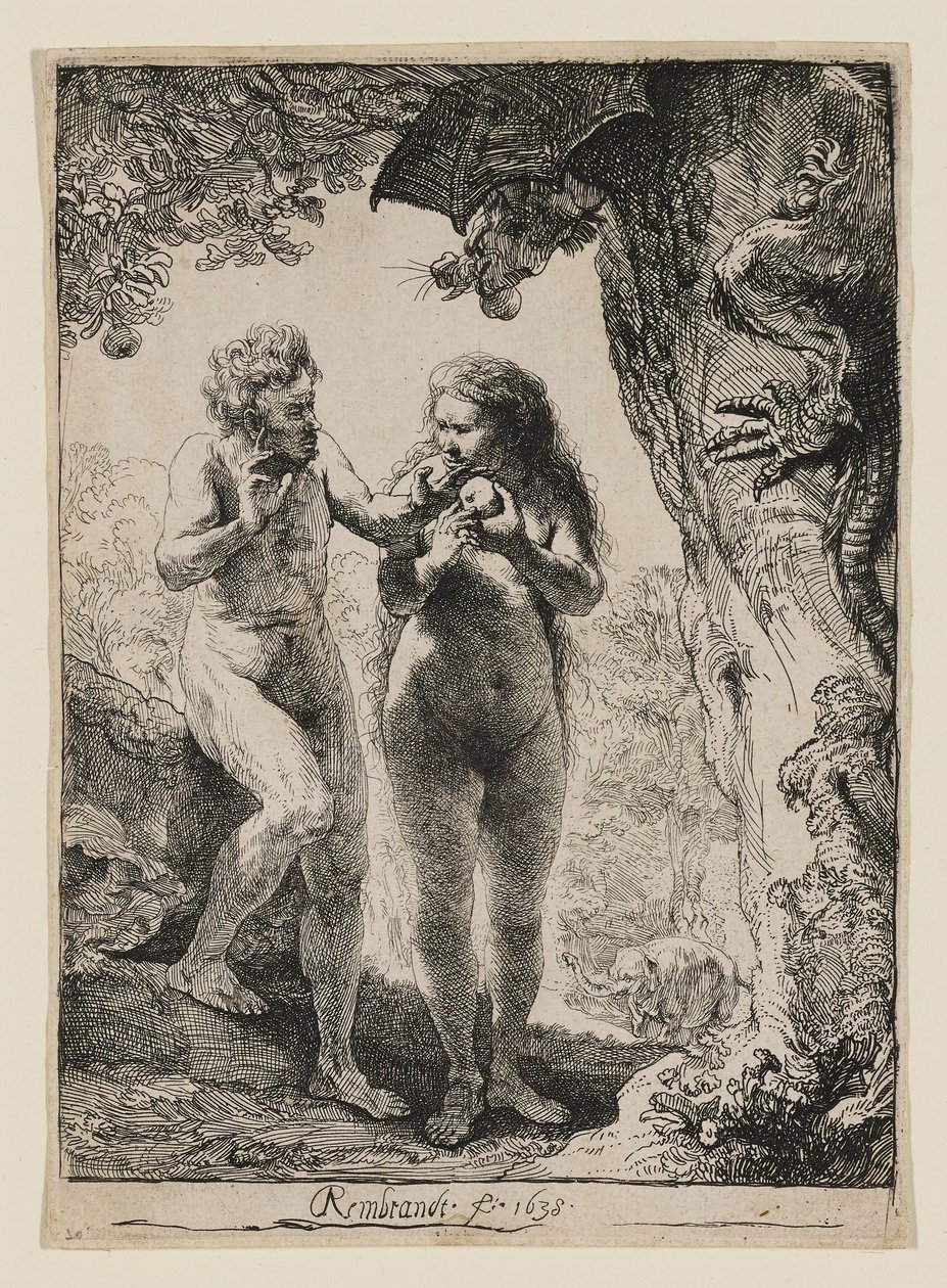 Adam i Ewa autorstwa Rembrandt van Rijn
