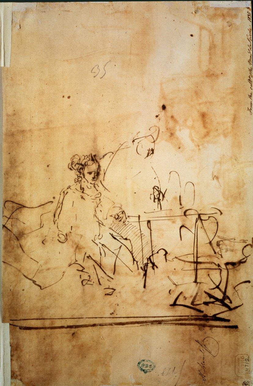 Aswerus, Haman i Estera, XVII wiek autorstwa Rembrandt van Rijn