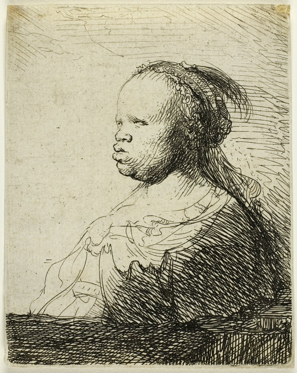 Afrykańska kobieta autorstwa Rembrandt van Rijn