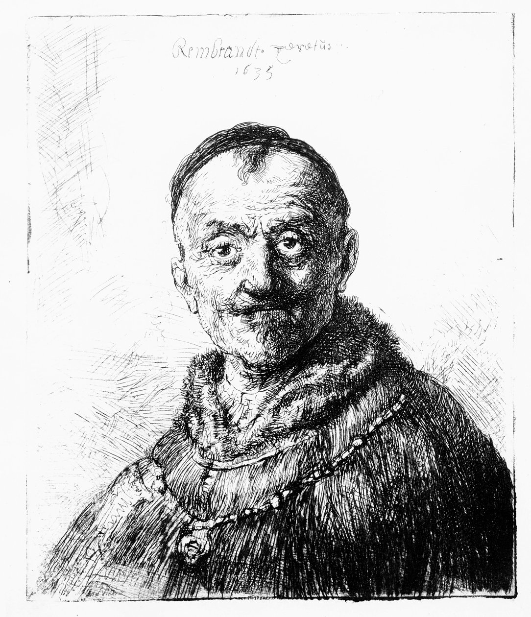 Głowa Wschodu, 1635 autorstwa Rembrandt van Rijn