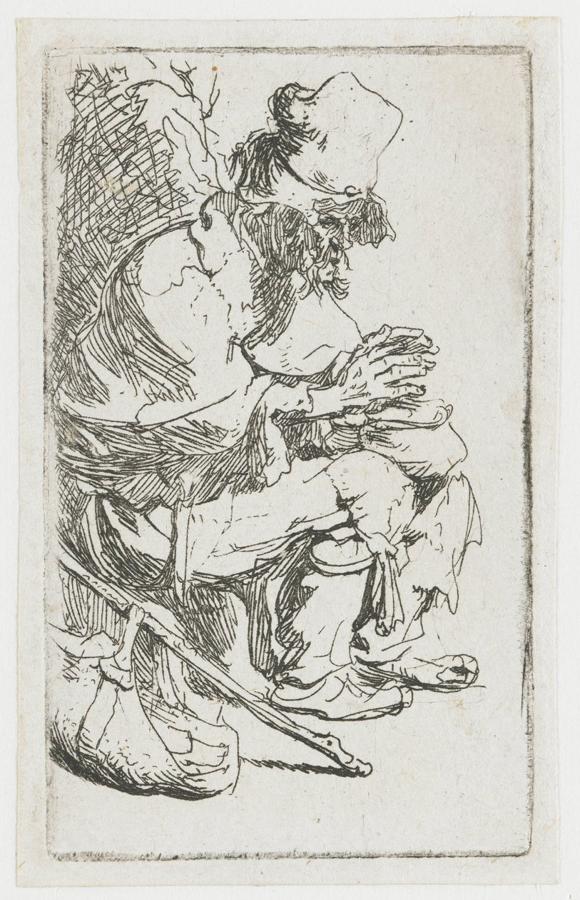 Żebrak ogrzewający sobie ręce autorstwa Rembrandt van Rijn