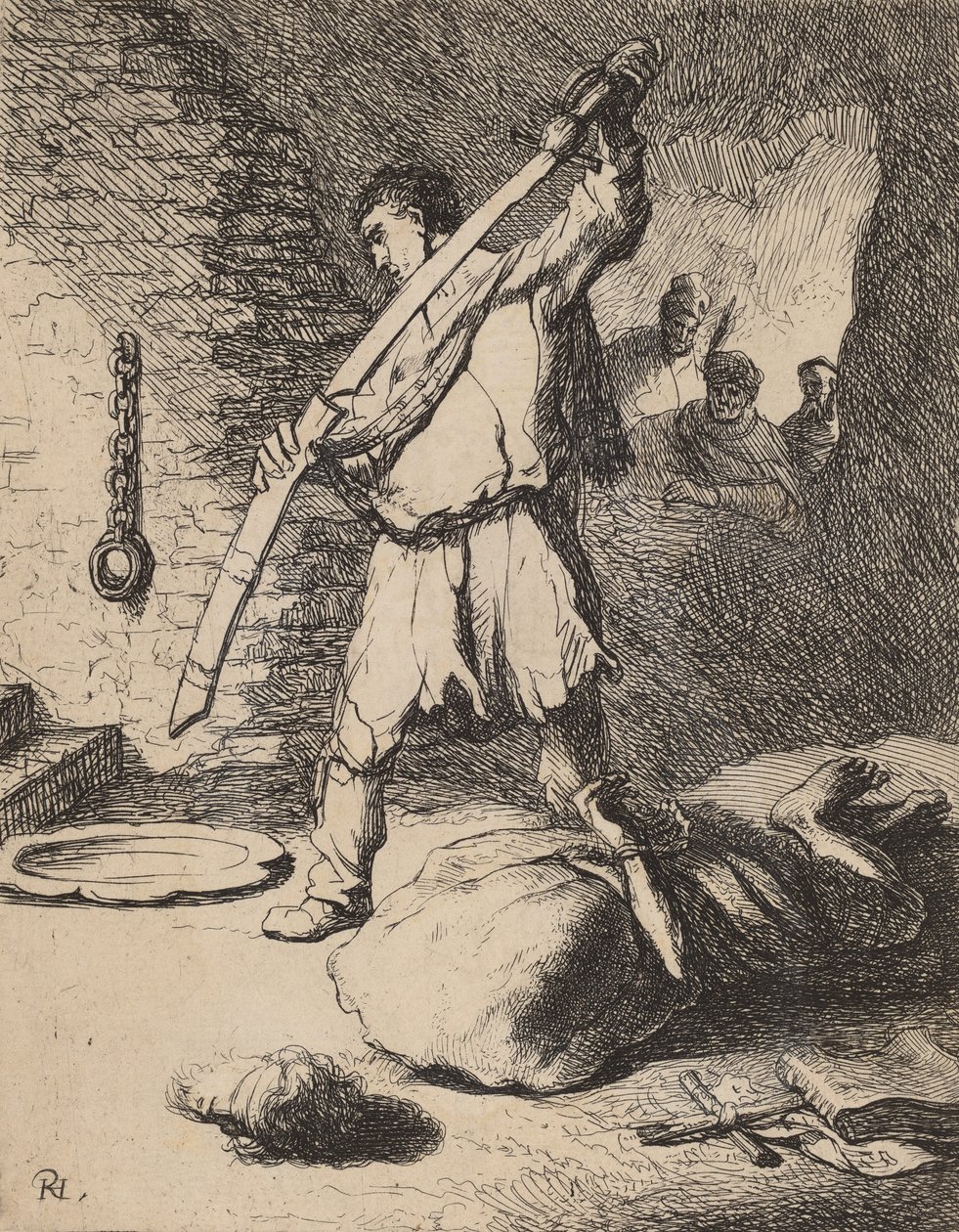 Ścięcie Jana Chrzciciela, ok. 1627. autorstwa Rembrandt van Rijn