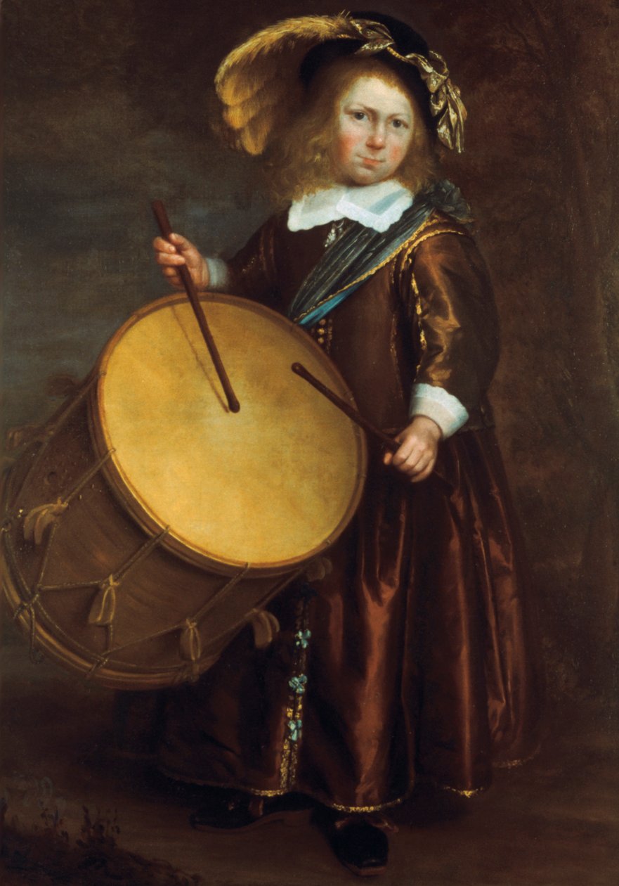 Chłopiec z bębnem, XVII wiek autorstwa Rembrandt van Rijn