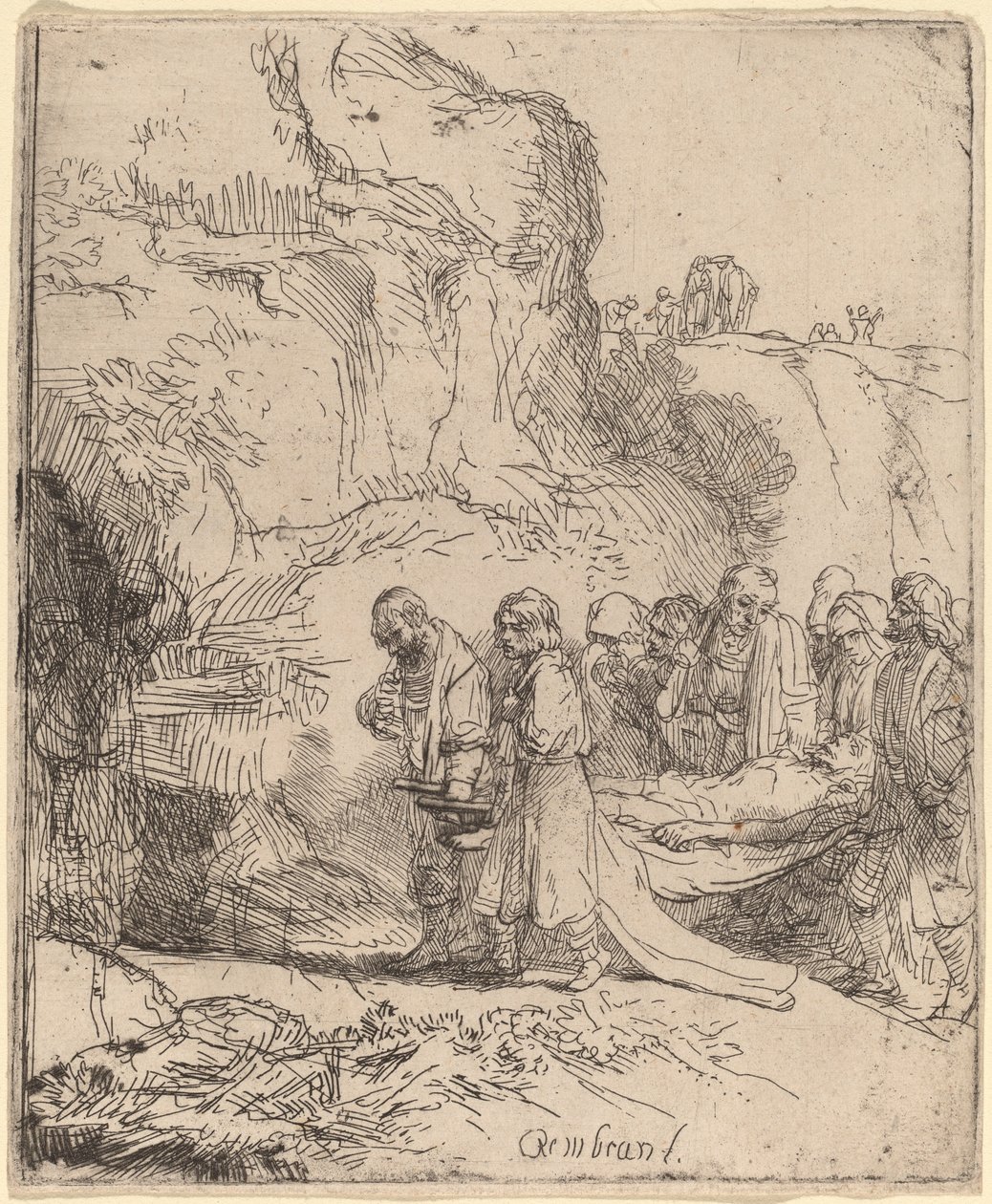Chrystus zaniesiony do grobu autorstwa Rembrandt van Rijn