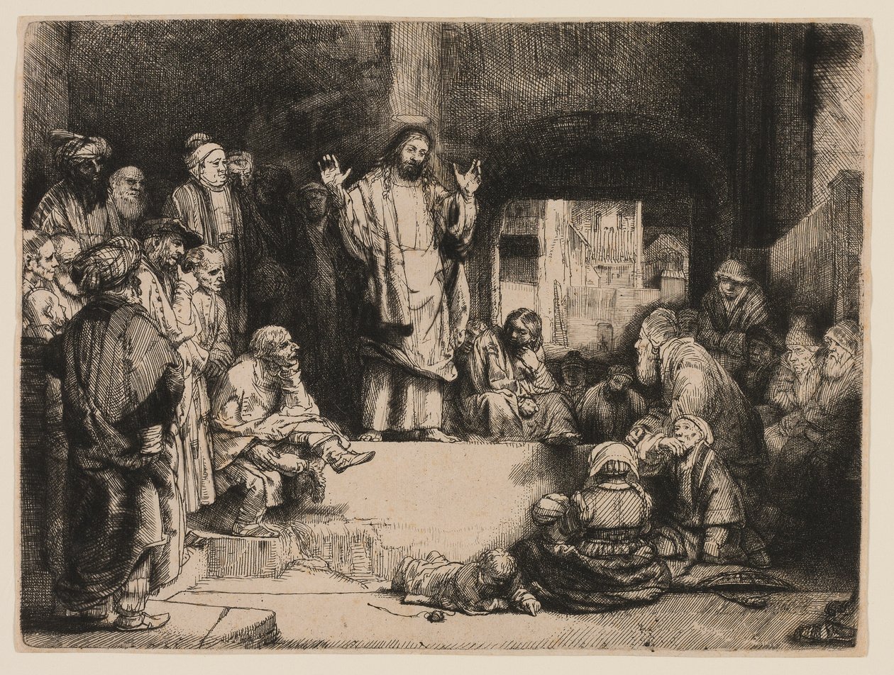 Głoszenie Chrystusa autorstwa Rembrandt van Rijn