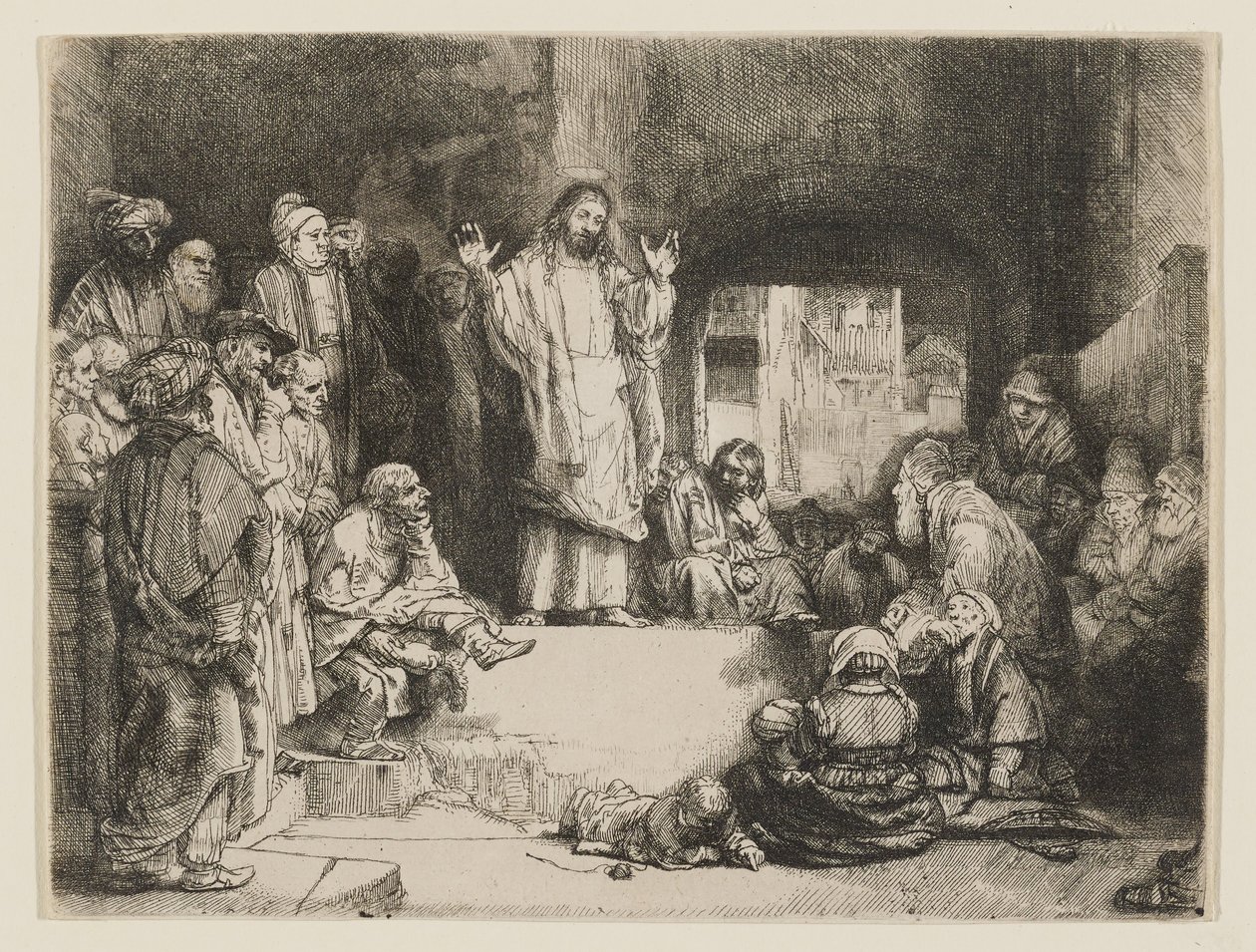 Chrystus głoszący Ewangelię autorstwa Rembrandt van Rijn