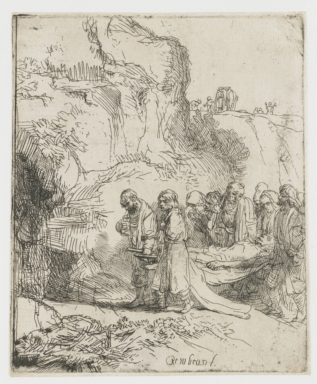 Chrystus zaniesiony do grobu autorstwa Rembrandt van Rijn