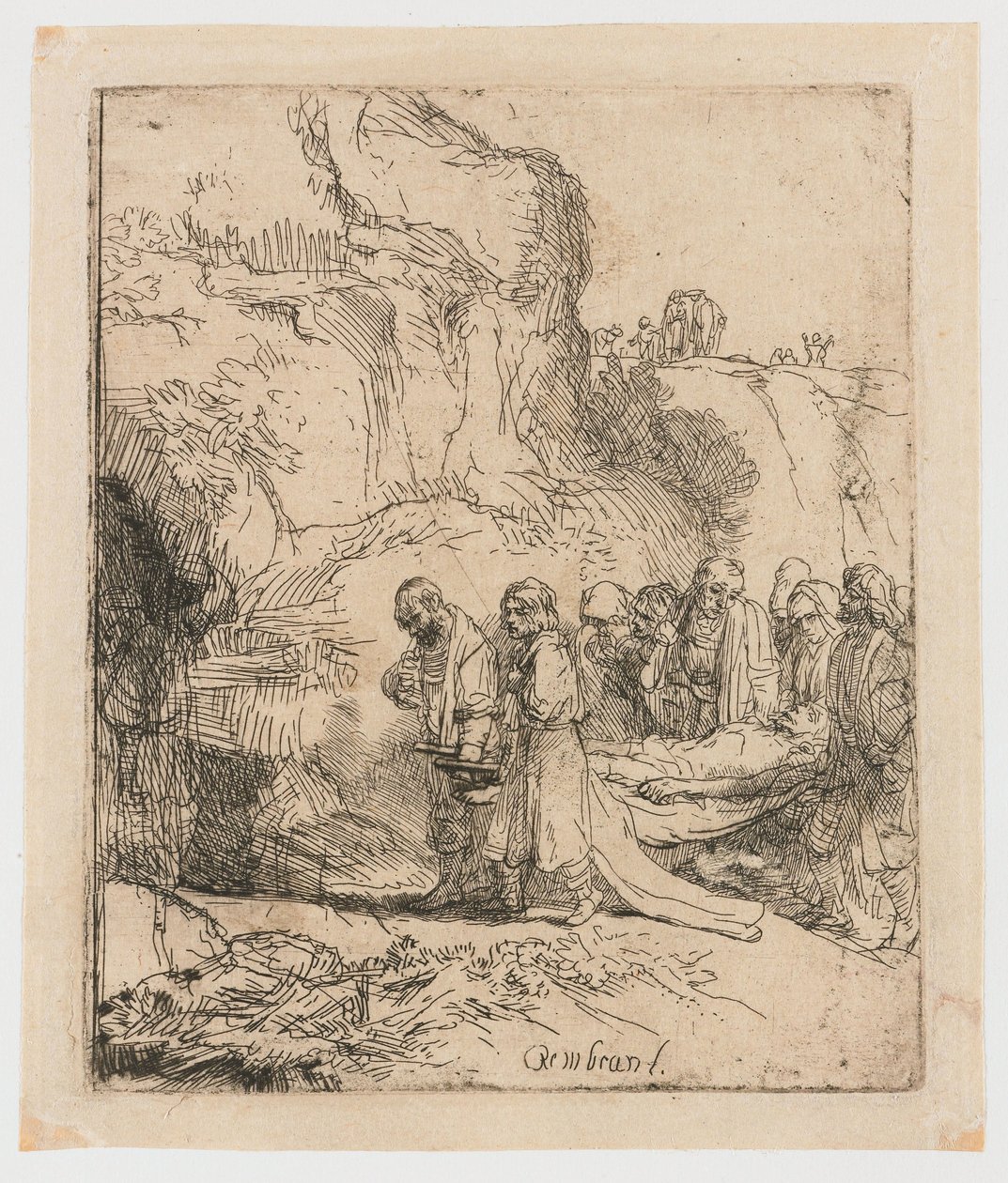 Chrystus zaniesiony do grobu autorstwa Rembrandt van Rijn