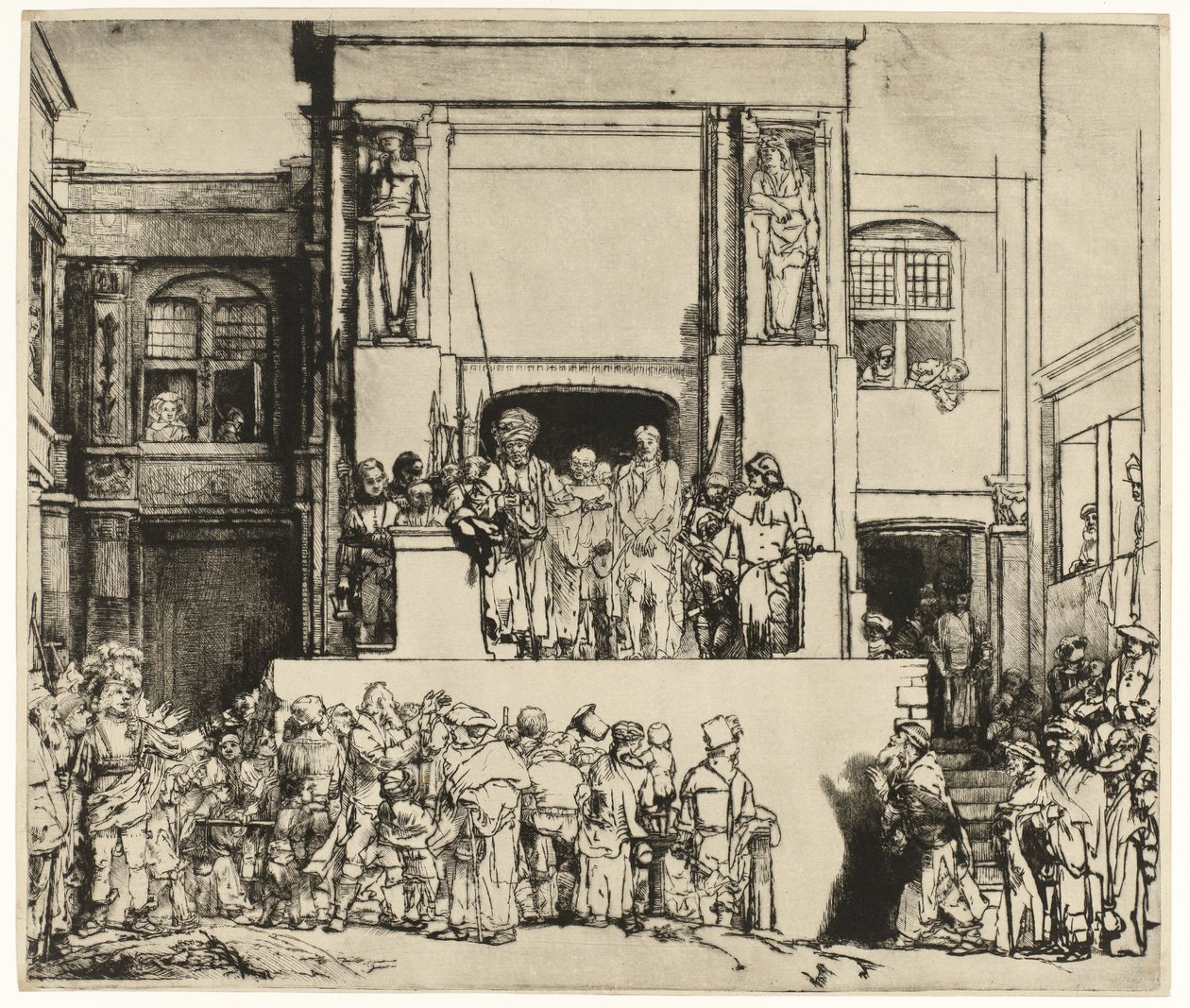 Chrystus pokazany ludowi (Ecce Homo) autorstwa Rembrandt van Rijn