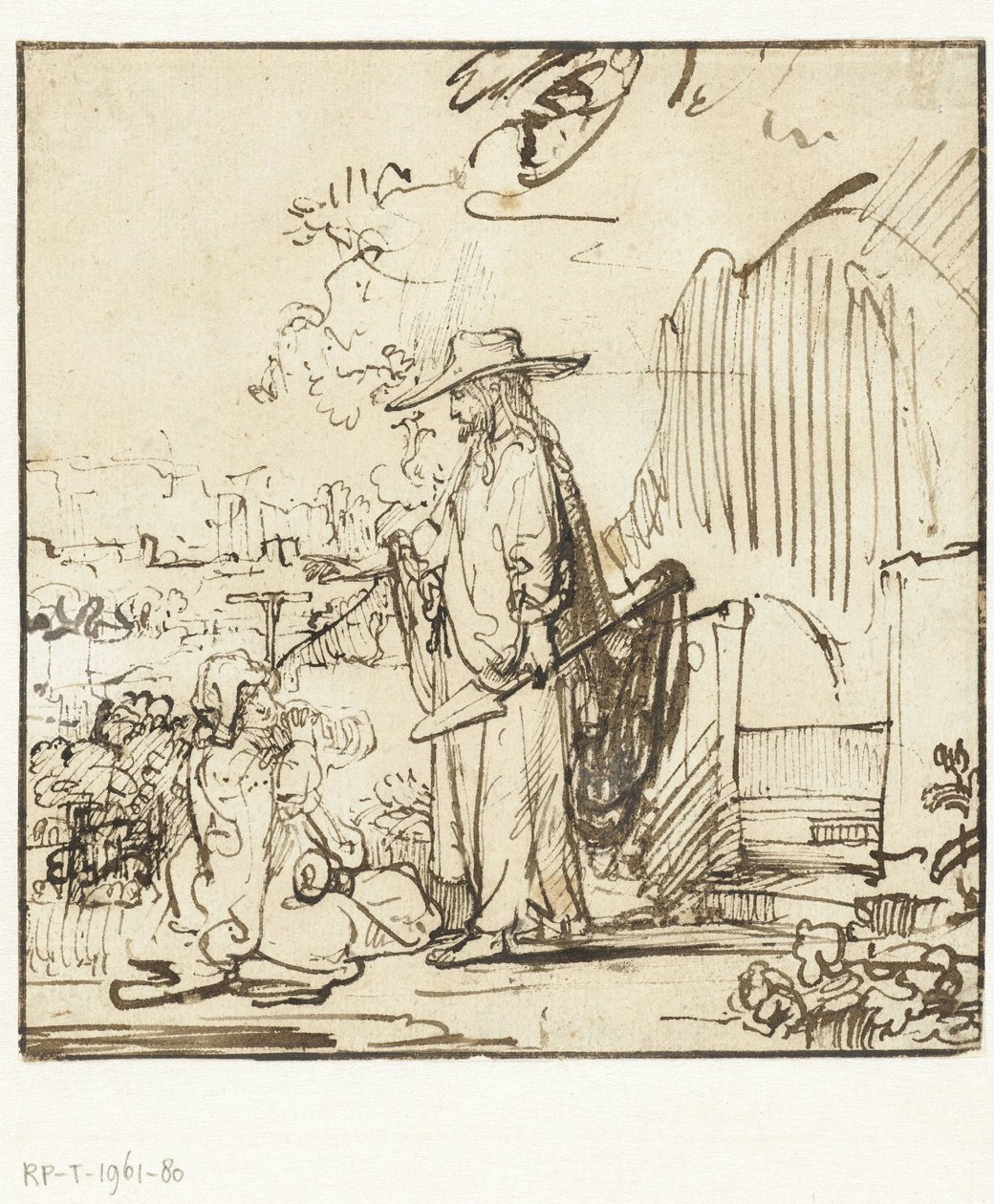 Chrystus objawia się Marii Magdalenie (Noli me tangere) autorstwa Rembrandt van Rijn