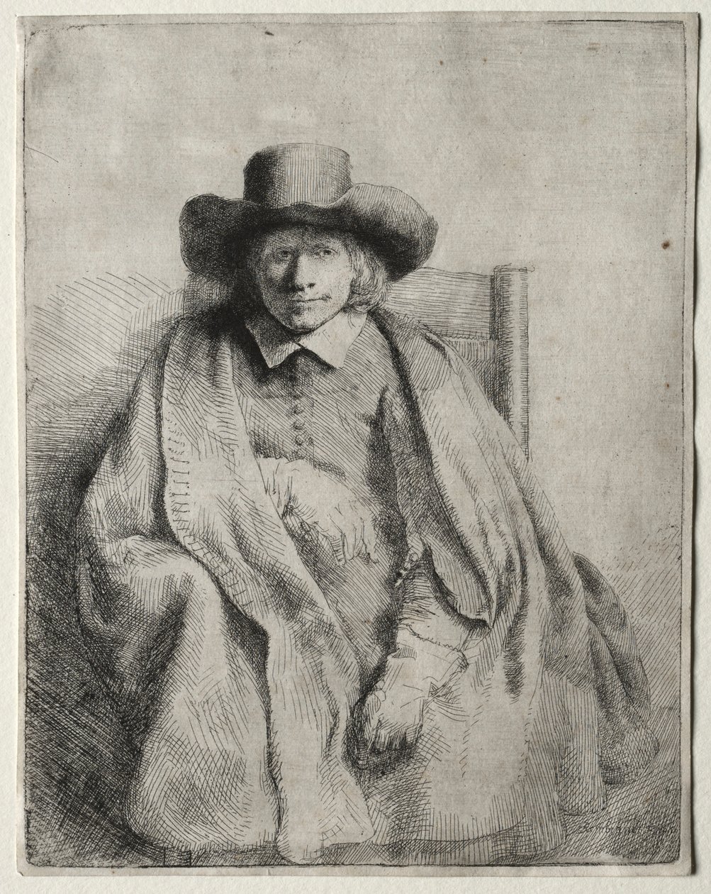 Klemens de Jonghe, handlarz druków, 1651. autorstwa Rembrandt van Rijn