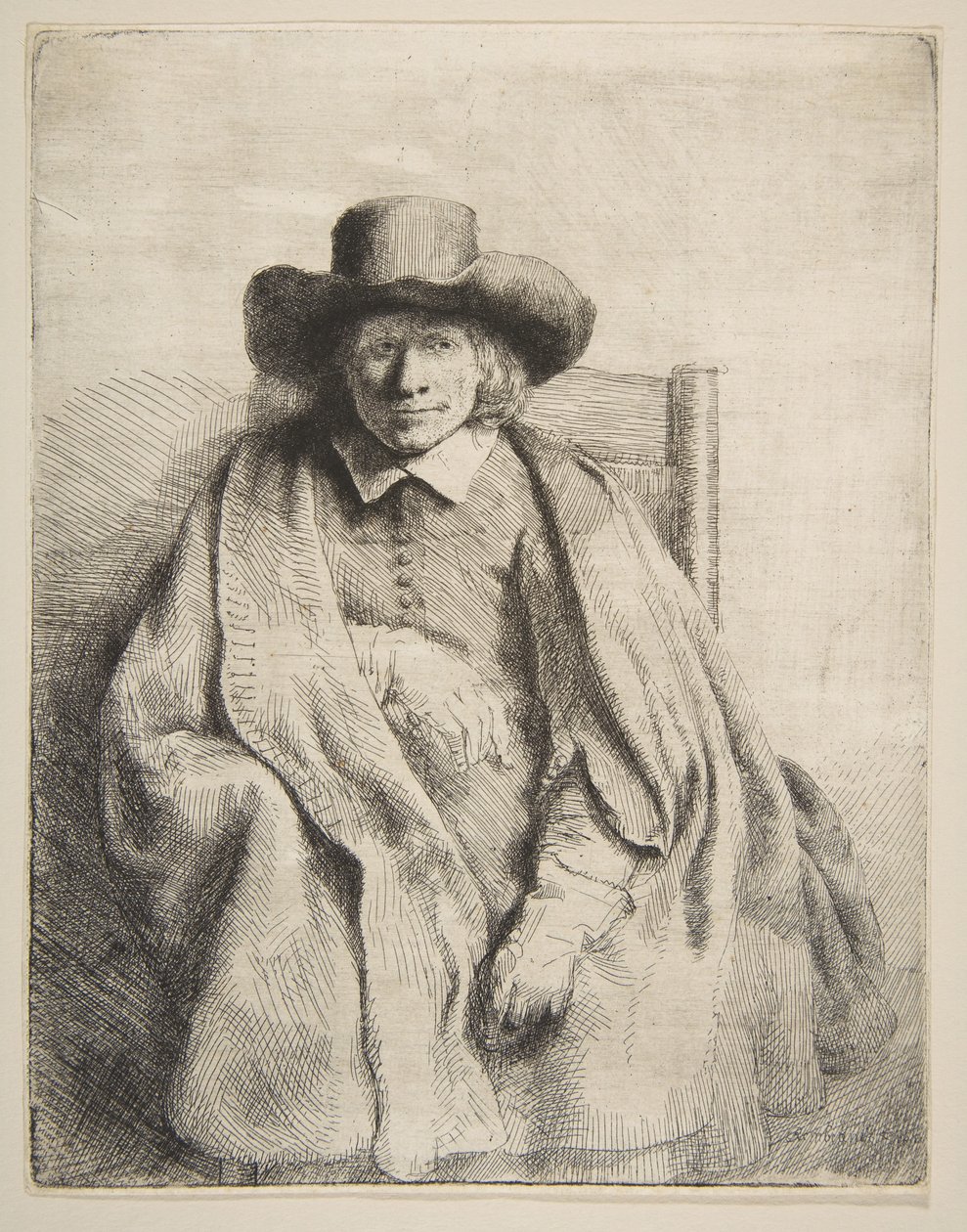 Klemens de Jonghe, handlarz druków, 1651. autorstwa Rembrandt van Rijn