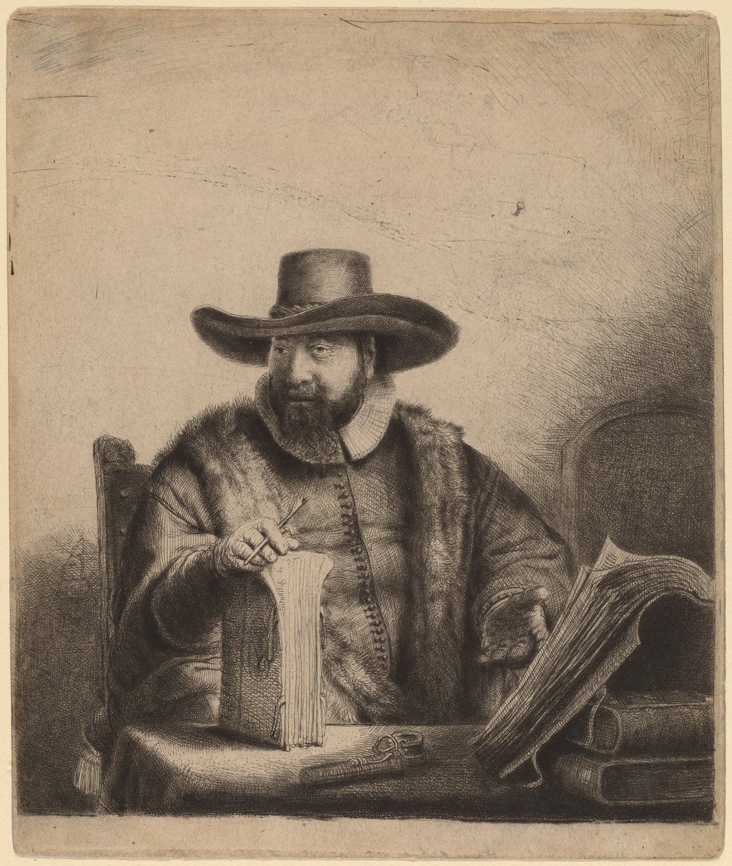 Cornelis Claesz Anslo autorstwa Rembrandt van Rijn