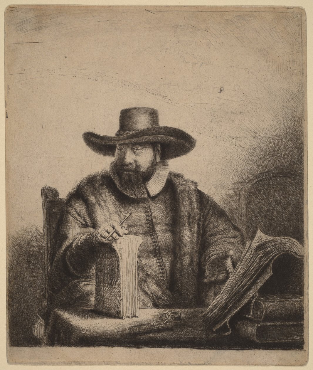 Cornelis Claesz Anslo autorstwa Rembrandt van Rijn