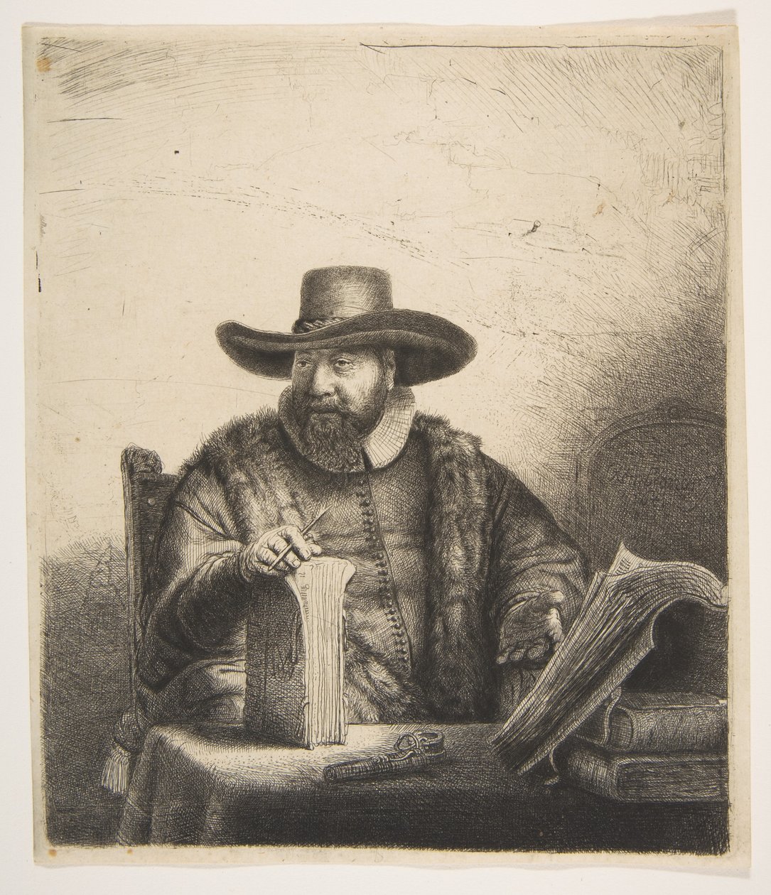Cornelis Claesz Anslo, kaznodzieja autorstwa Rembrandt van Rijn